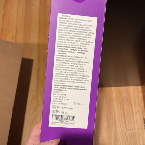 Spa luxetique lavender hand cream and 3 and 1 bar soap NIB - Picture 3 of 3